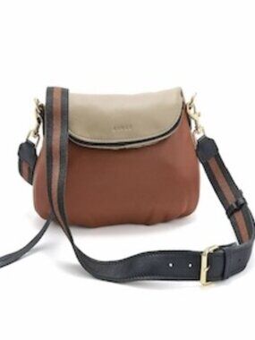 Aimee Kestenberg Dual Entry Leather Crossbody w/ Two Way Strap